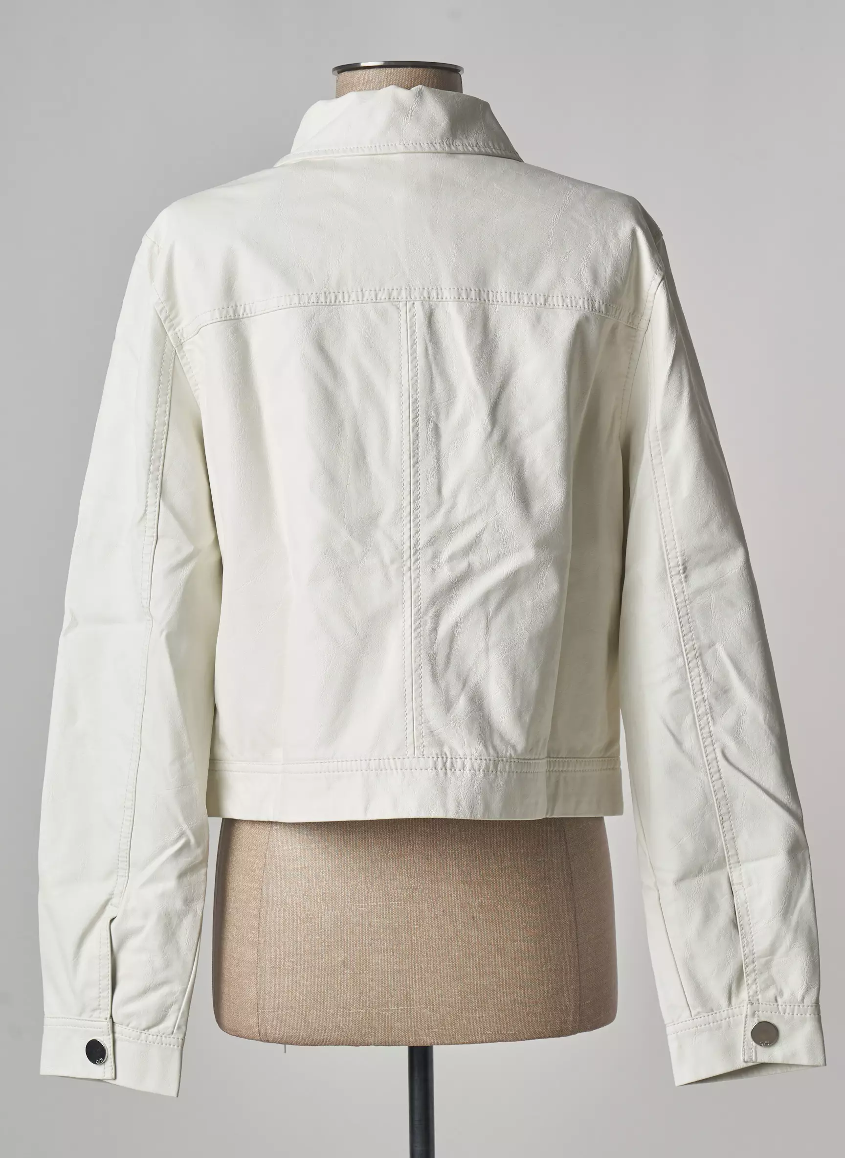 Q S By S Oliver Vestesimilicuir Femme couleur blanc