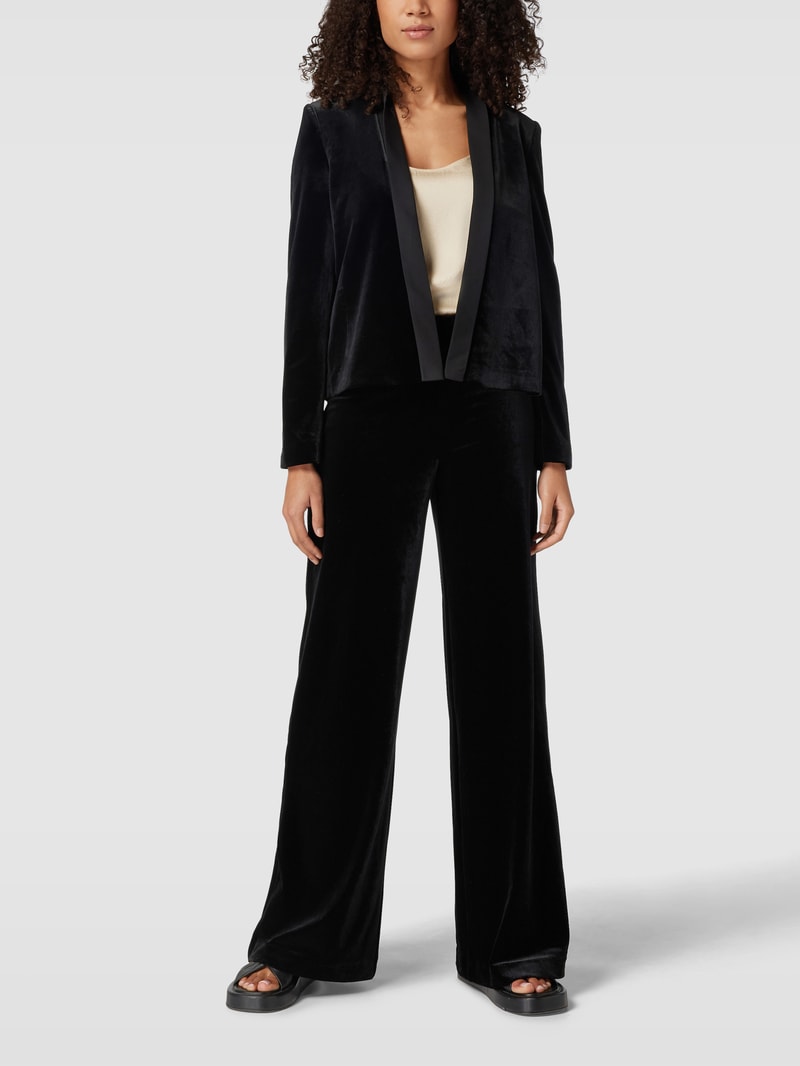 Loungehose mit elastischem Bund in schwarz