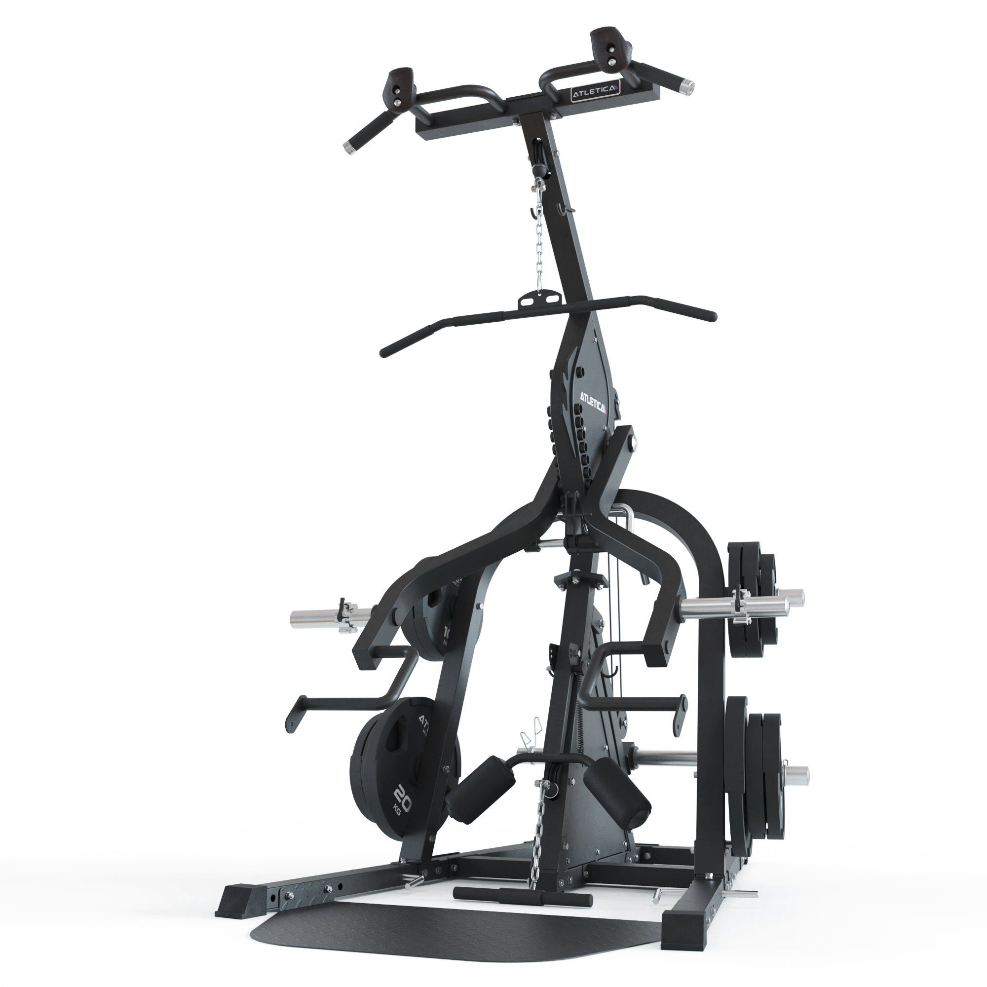 ATLETICA Kraftstation Triton Multigym Triplex Station als Set mit X-Bench Hantelbank