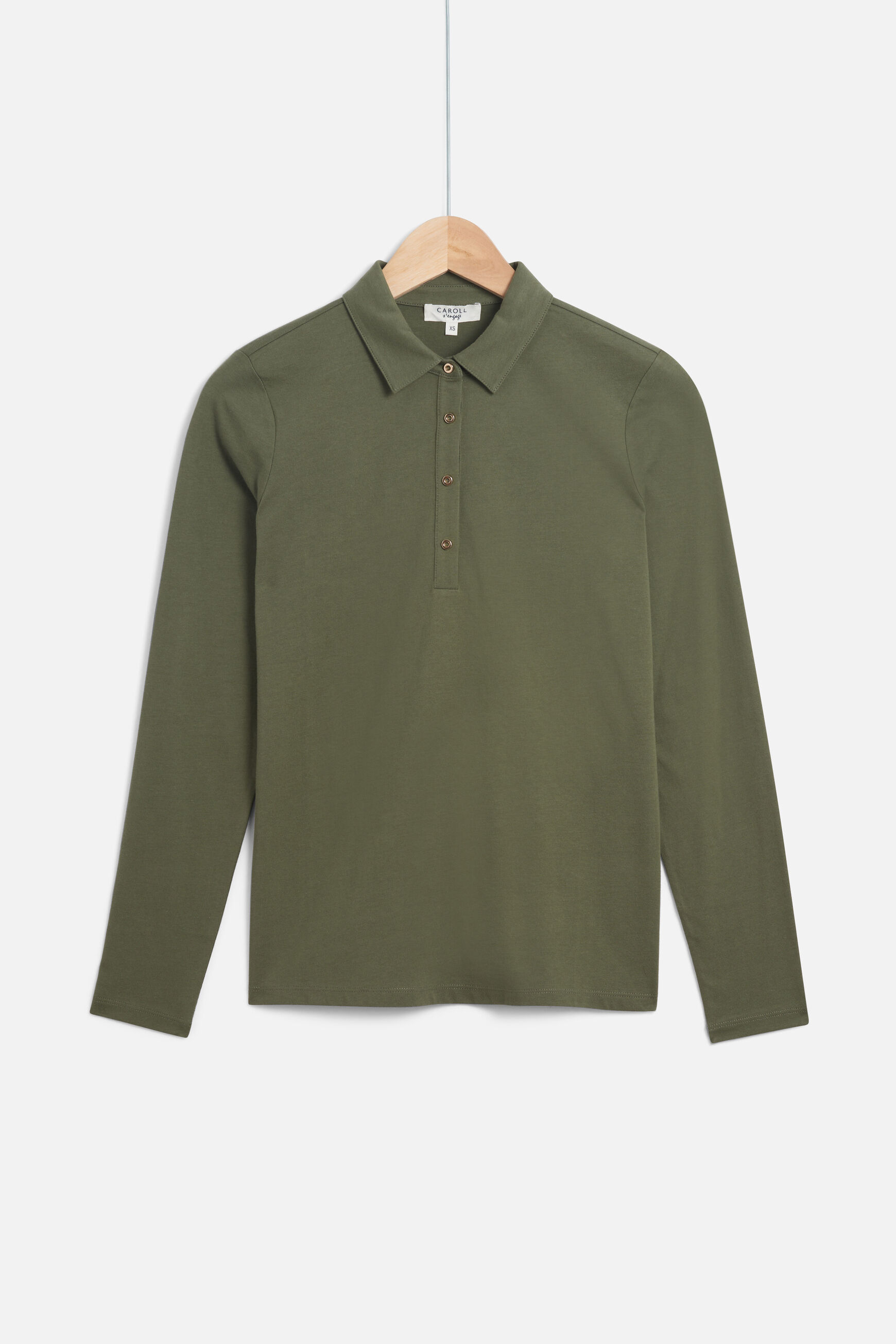 t-shirt tina b vert kaki femme