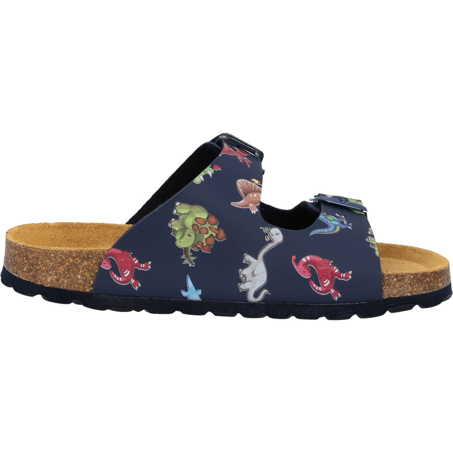 Palado Kids Korfu B Print, Pantoletten, Kinder, Blau Dinos