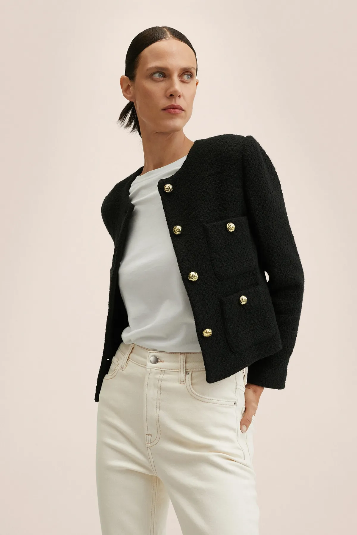 MANGO  27050188 Damen / Mädchen Off White