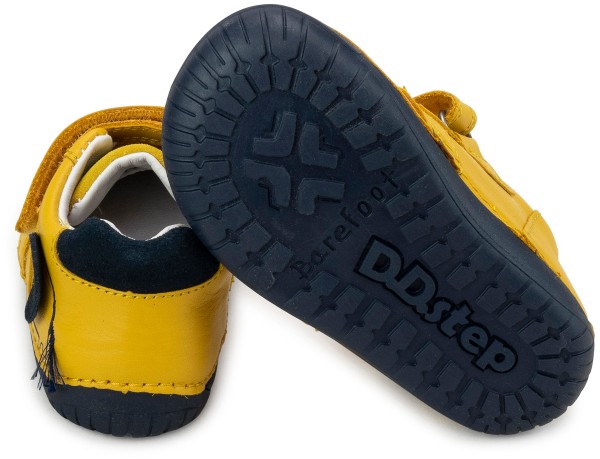 DD Step ~ MidCut Klettschuh Leder ~ Yellow Elephant