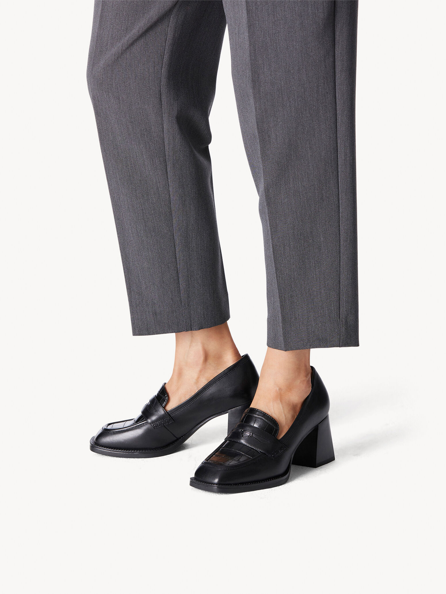 Trotteur en cuir - noir