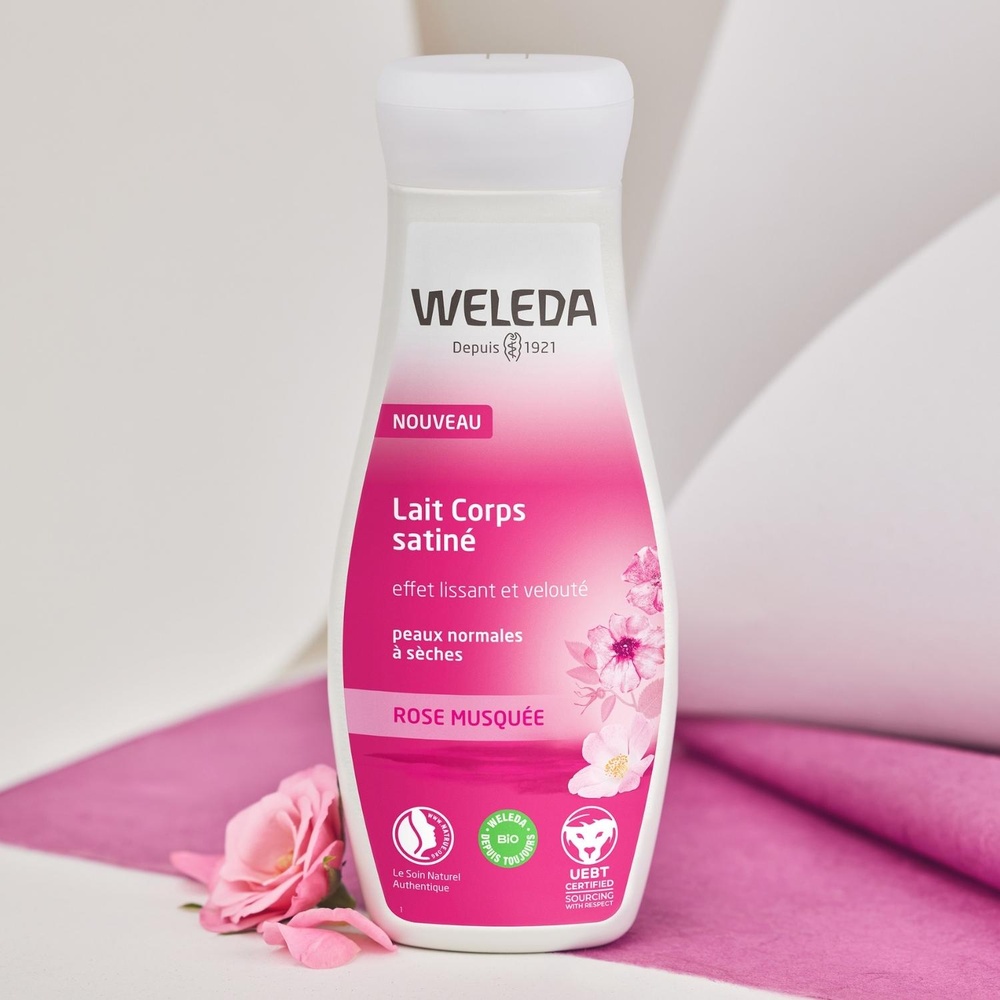 WELEDA Rose musquée Lait Corps satiné - 200 ml Laits