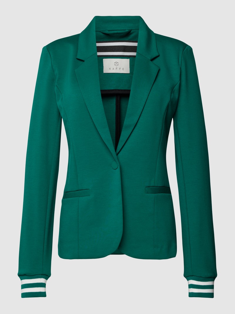 Blazer mit Paspeltaschen Modell 'KINNIE' in dunkelgrün