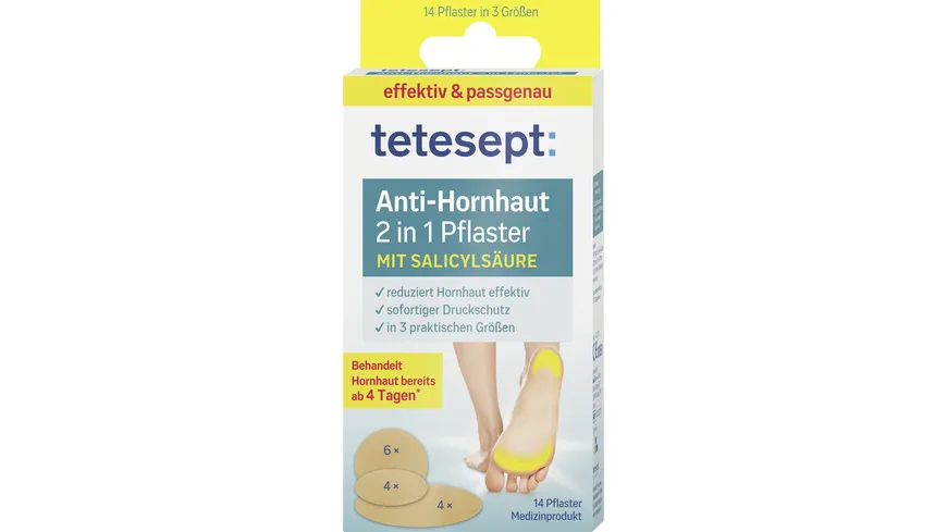 tetesept Anti-Hornhaut 2in1 Pflaster 14 Stk.