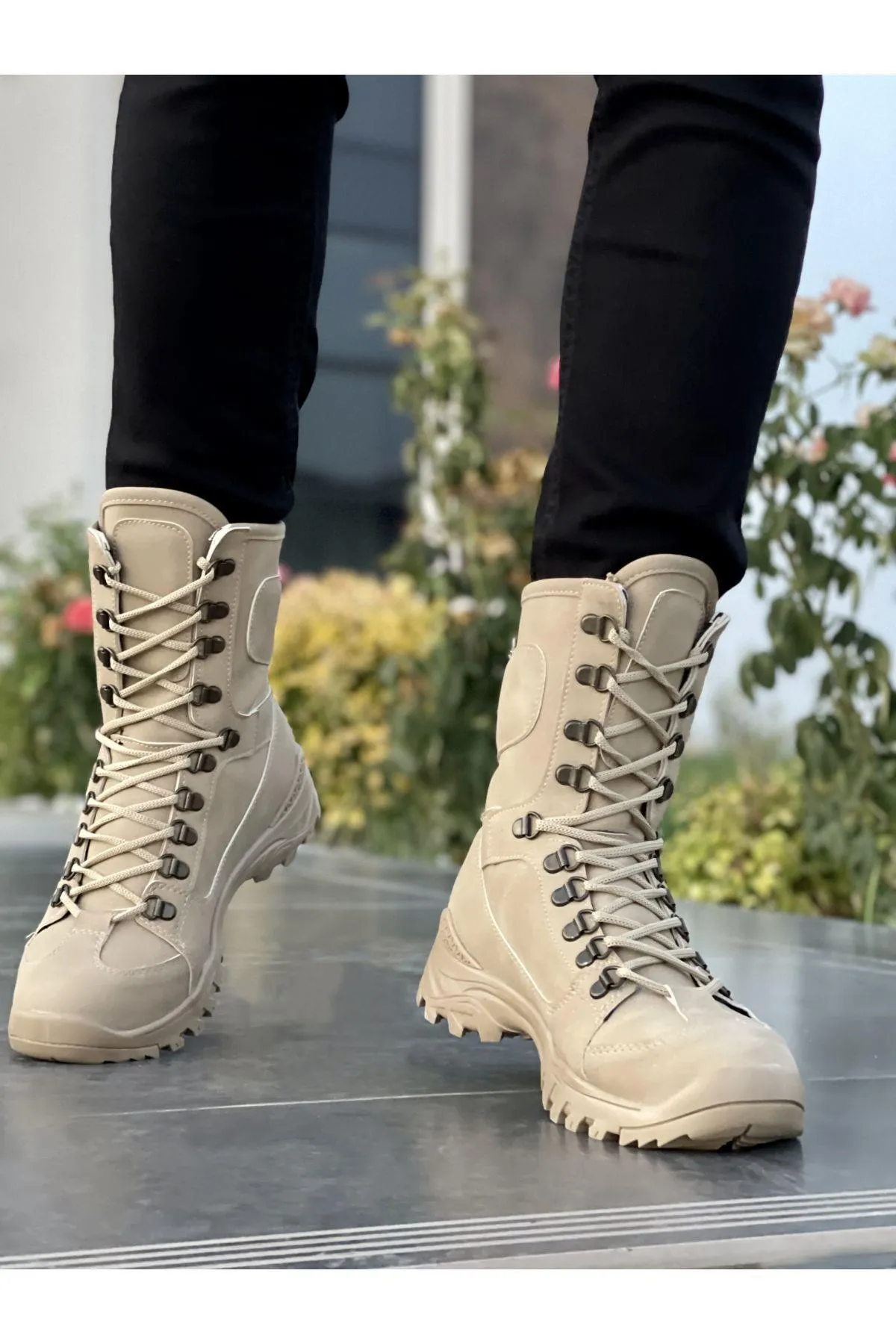 MUGGO  Josef Garantierte Unisex-Militärstiefel