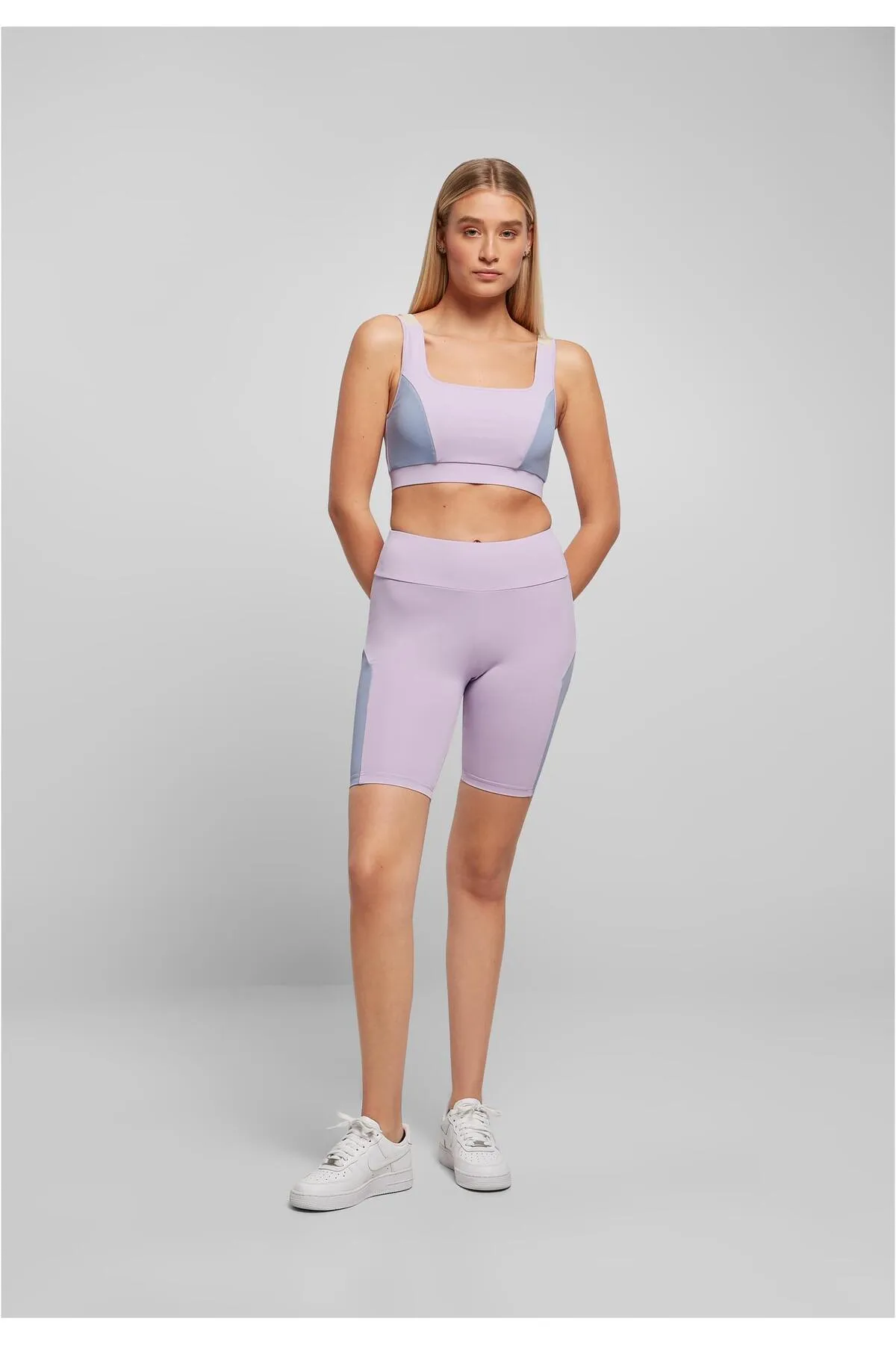 Urban Classics  Kurze Sporthose - Lila - Hoher Bund