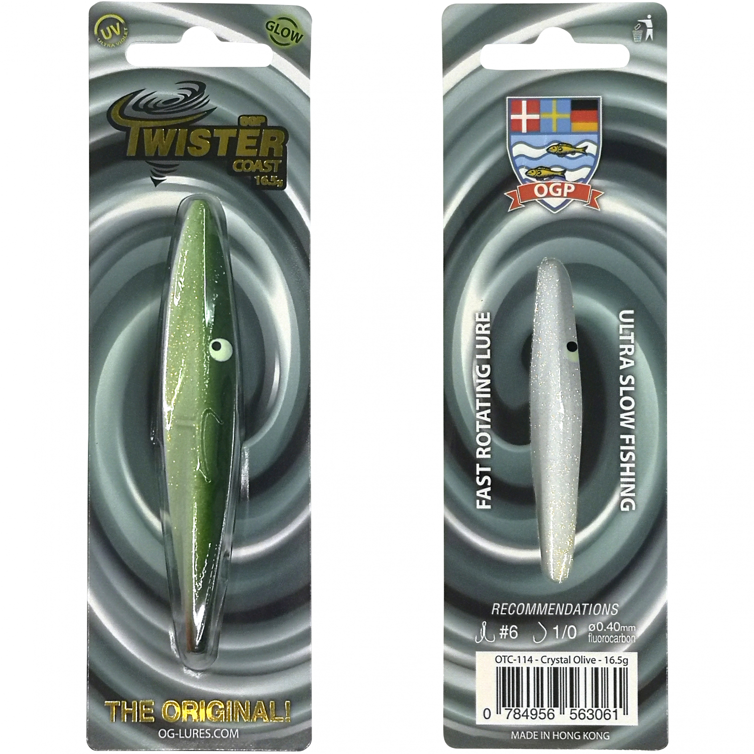 OGP Inline-Köder Twister Coast (Crystal Olive)