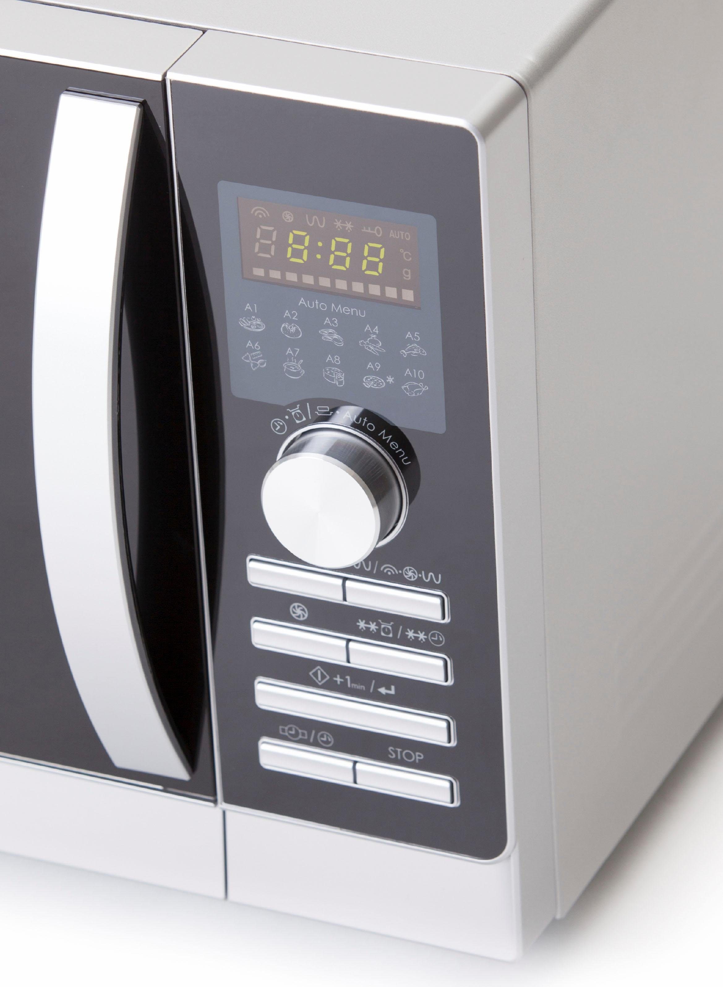 Sharp Mikrowelle R843INW, Grill und Heißluft, 25 l, mit Doppelgrill