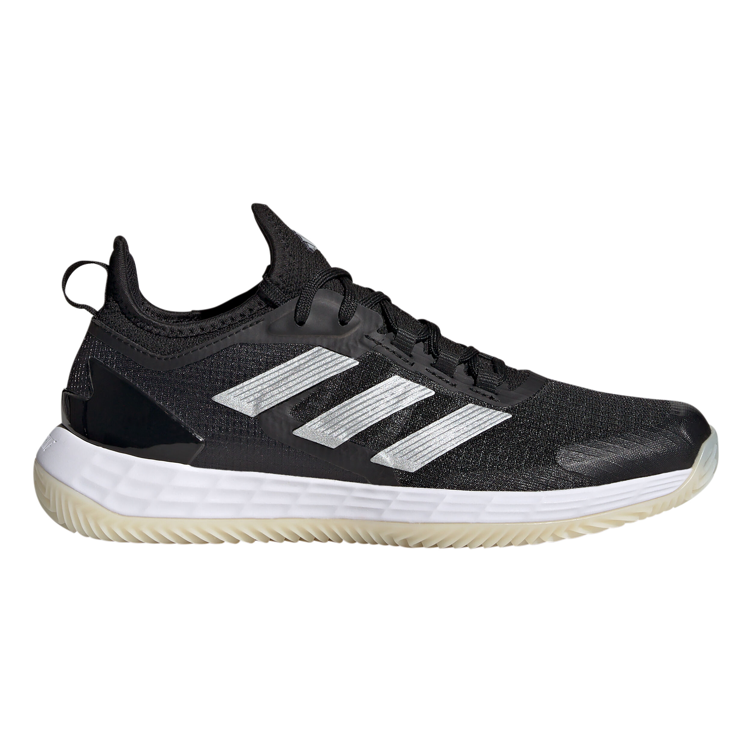 Adizero Ubersonic 4.1 Sandplatzschuh Damen - Schwarz, Silber