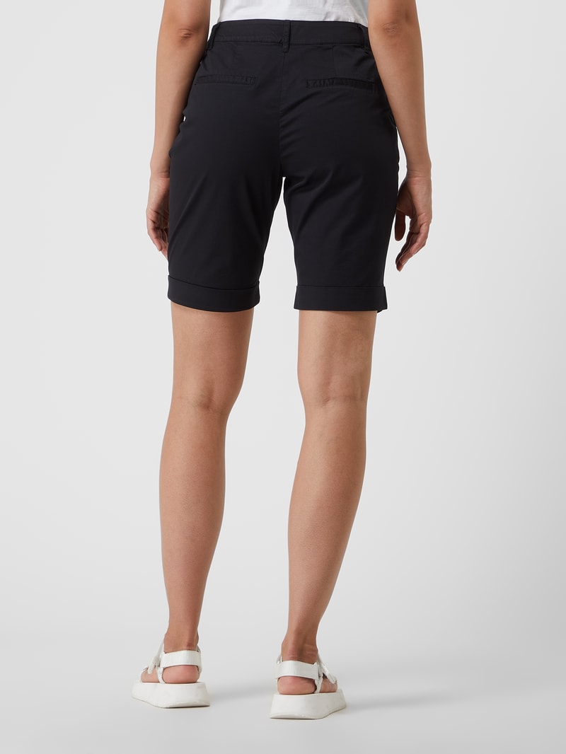 Bermudas mit Stretch-Anteil in schwarz
