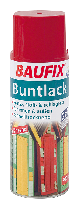 Baufix Buntlack Spray rot 6er-Set