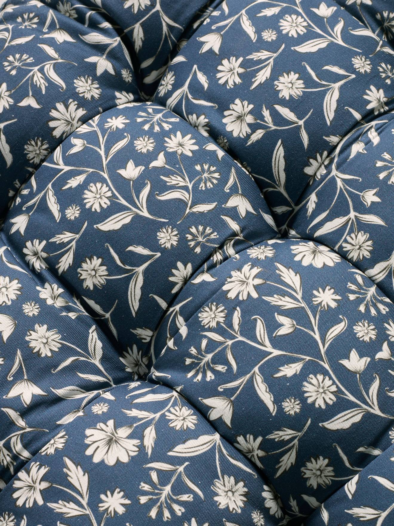 Vertbaudet Kinderzimmer Bodenmatratze INDIEN BLUME - blau geblümt