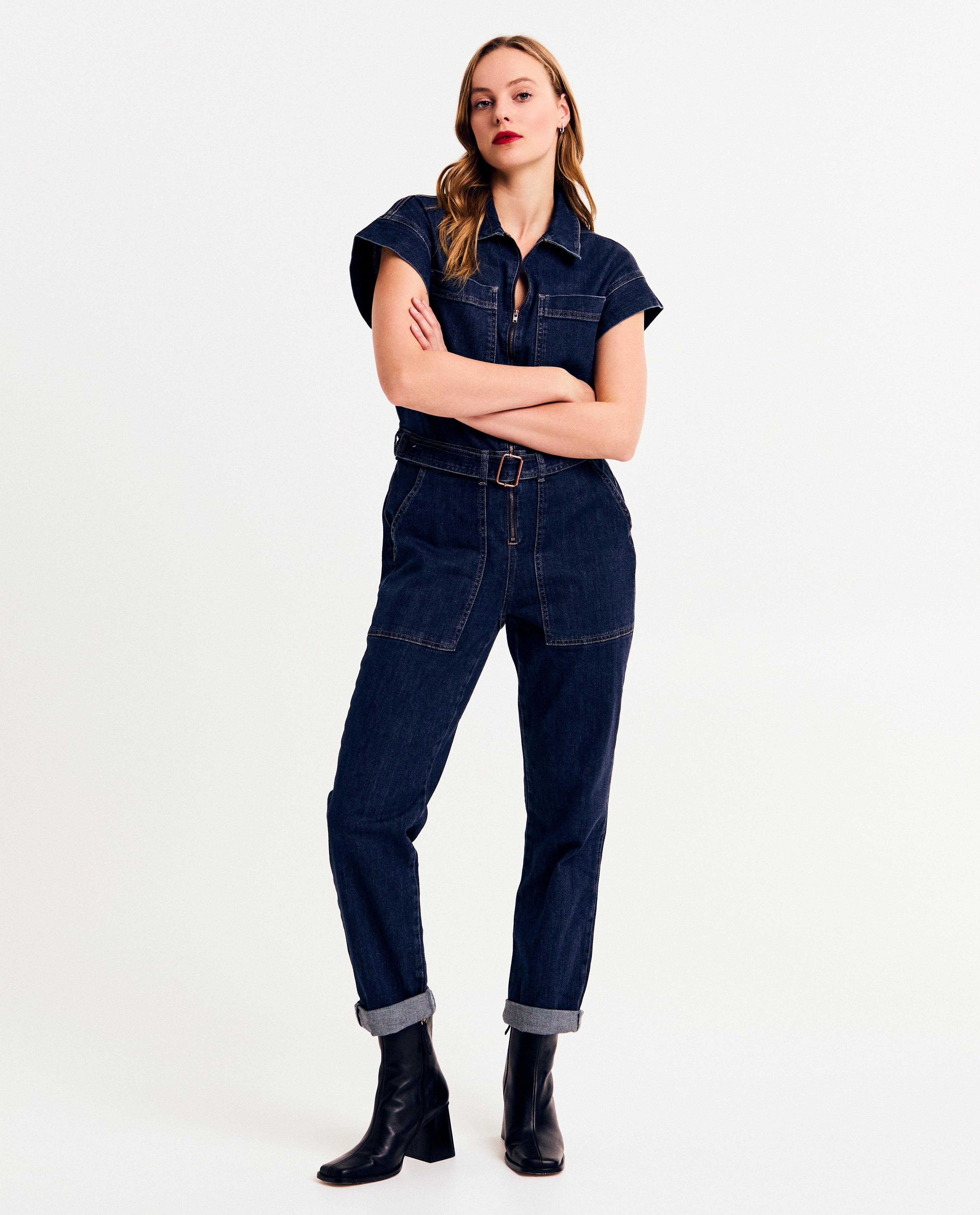 Sora sötétkék farmer overál