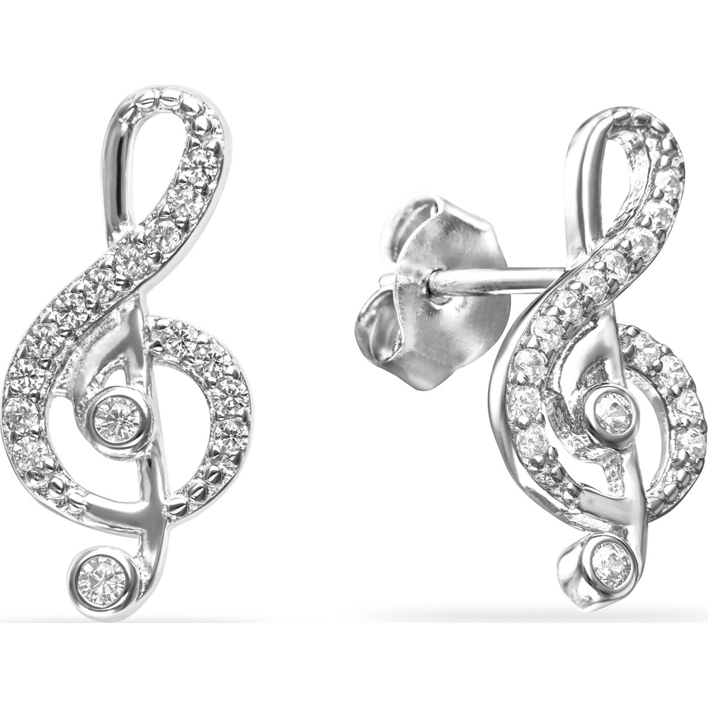FAVS Boucles d'oreilles à fermoir à poussette 925 Argent Boucles d'oreilles