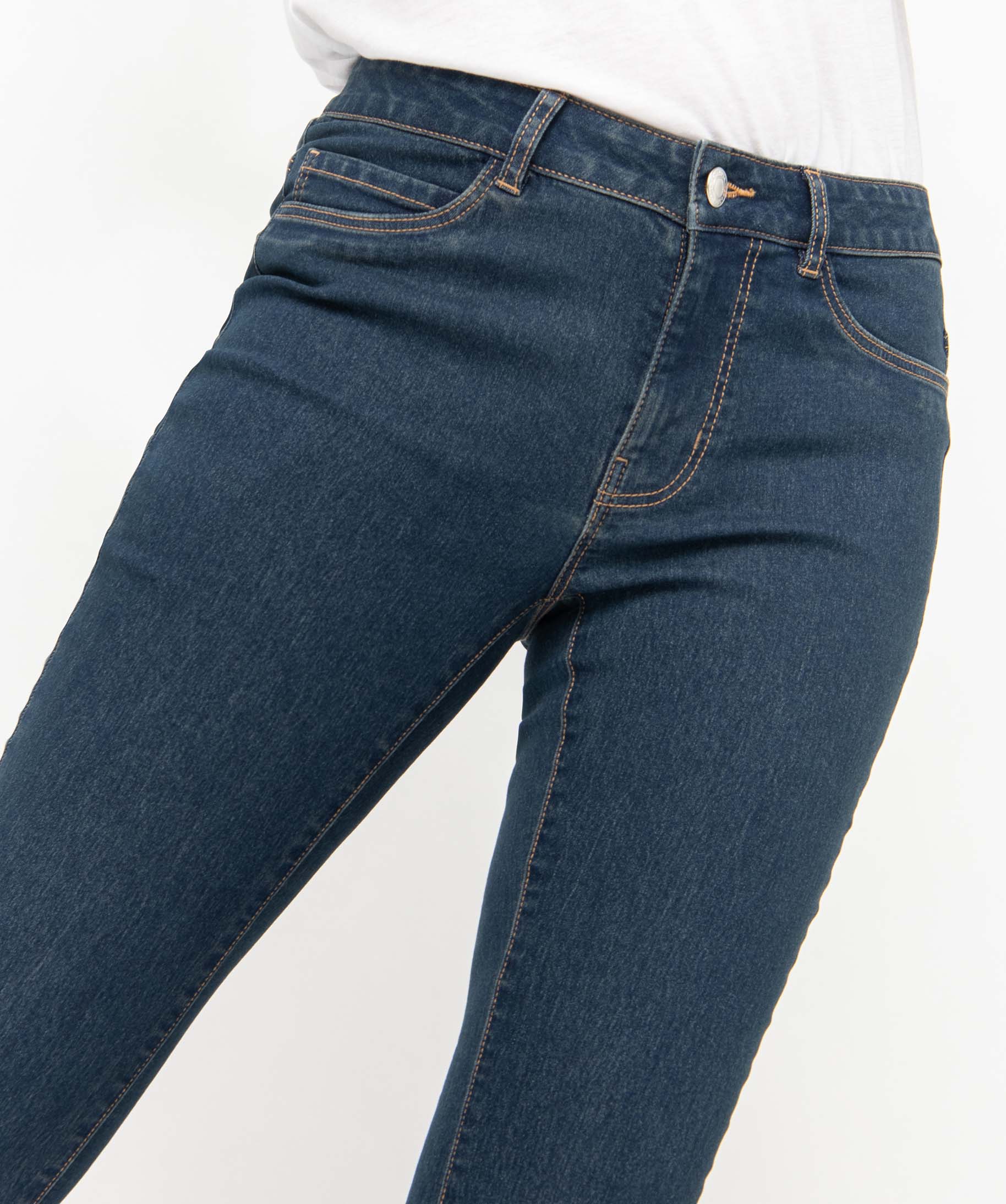 Jean femme coupe Slim stretch brut | GEMO