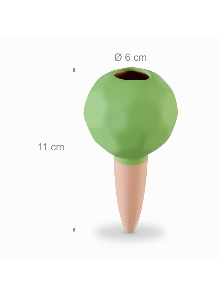 relaxdays 4 x Bewässerungskugeln in Terrakotta/ Grün günstig kaufen onesize