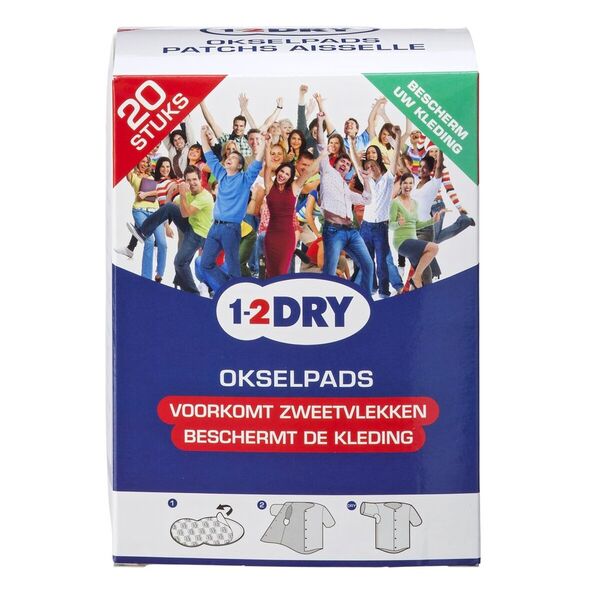 1-2 Dry Armpit Pads white, size L, 20 pieces