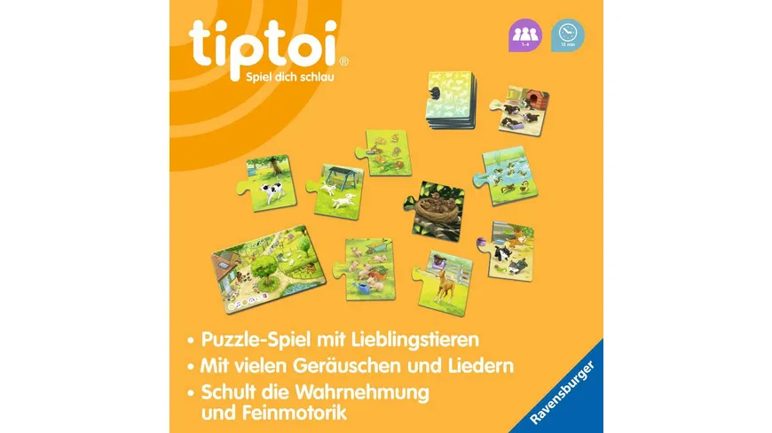 Ravensburger tiptoi - Spiel - Alle meine Tierkinder
