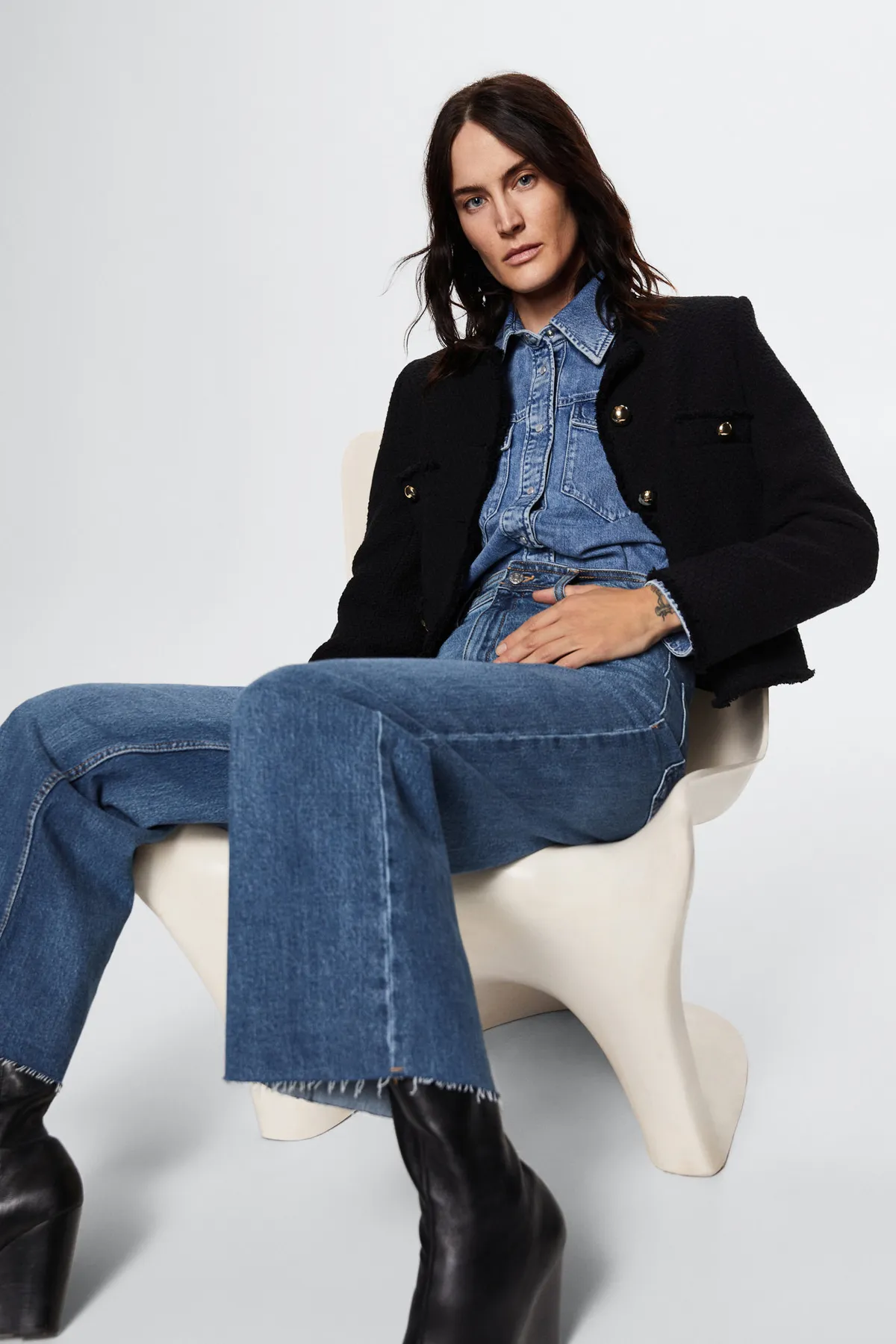 MANGO  37000097 Jeans Mittelblau