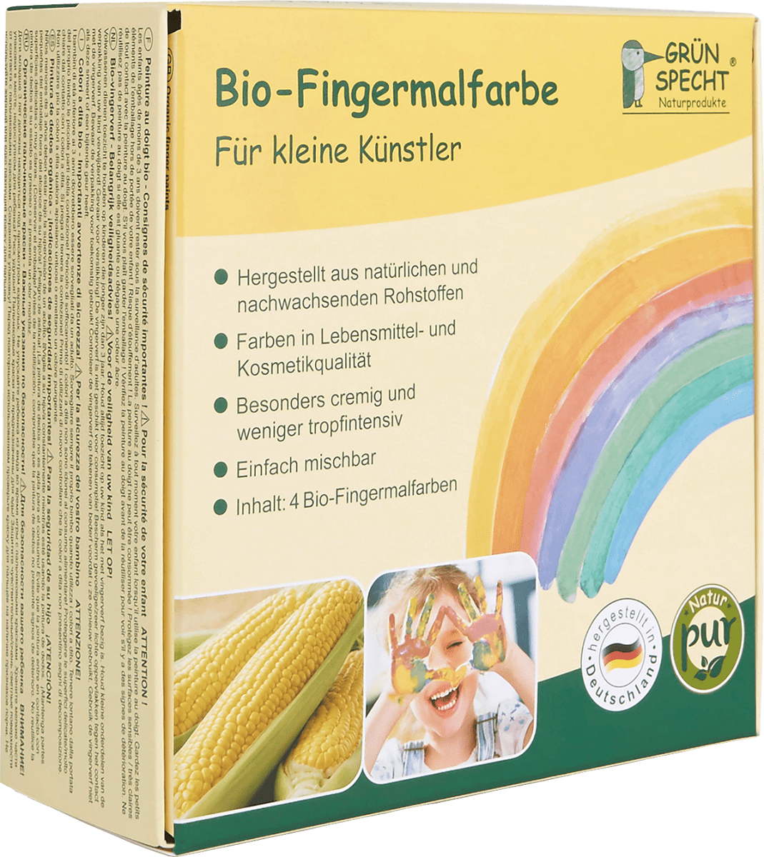Fingermalfarbe (4 Farben), 1 St
