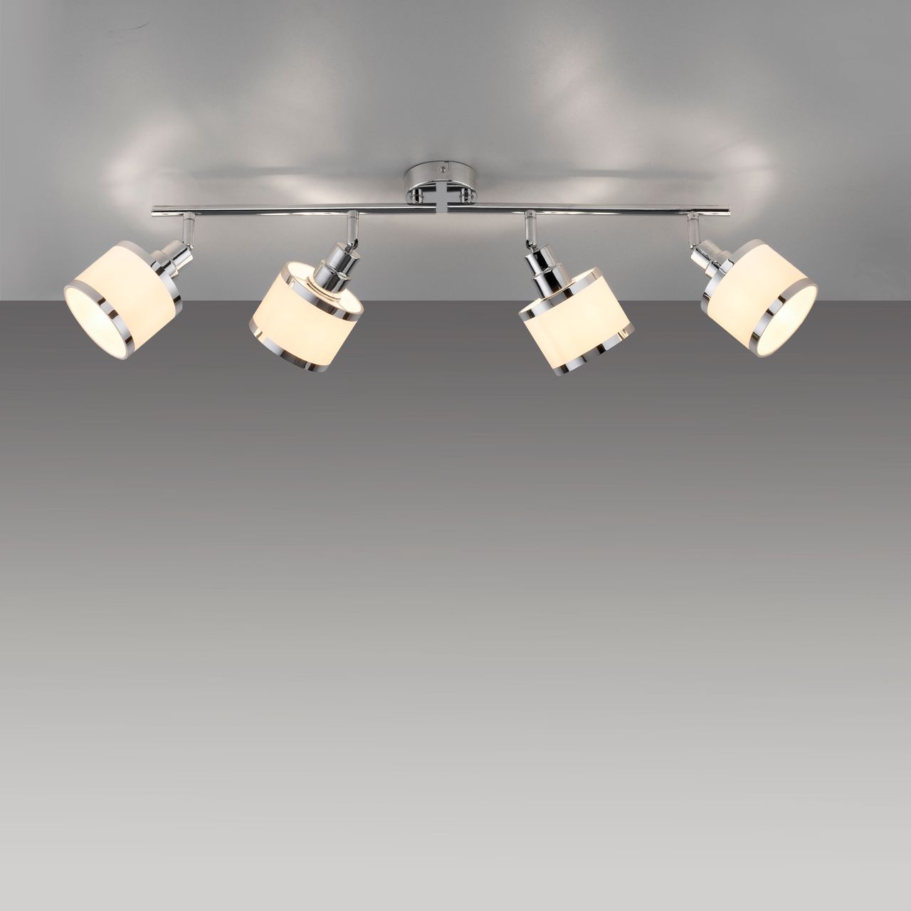 JUST LIGHT LeuchtenDirekt Deckenleuchte ACCOR,  4xE14 max. 25 W, Innenleuchte, IP20, dreh- und schwenkbar