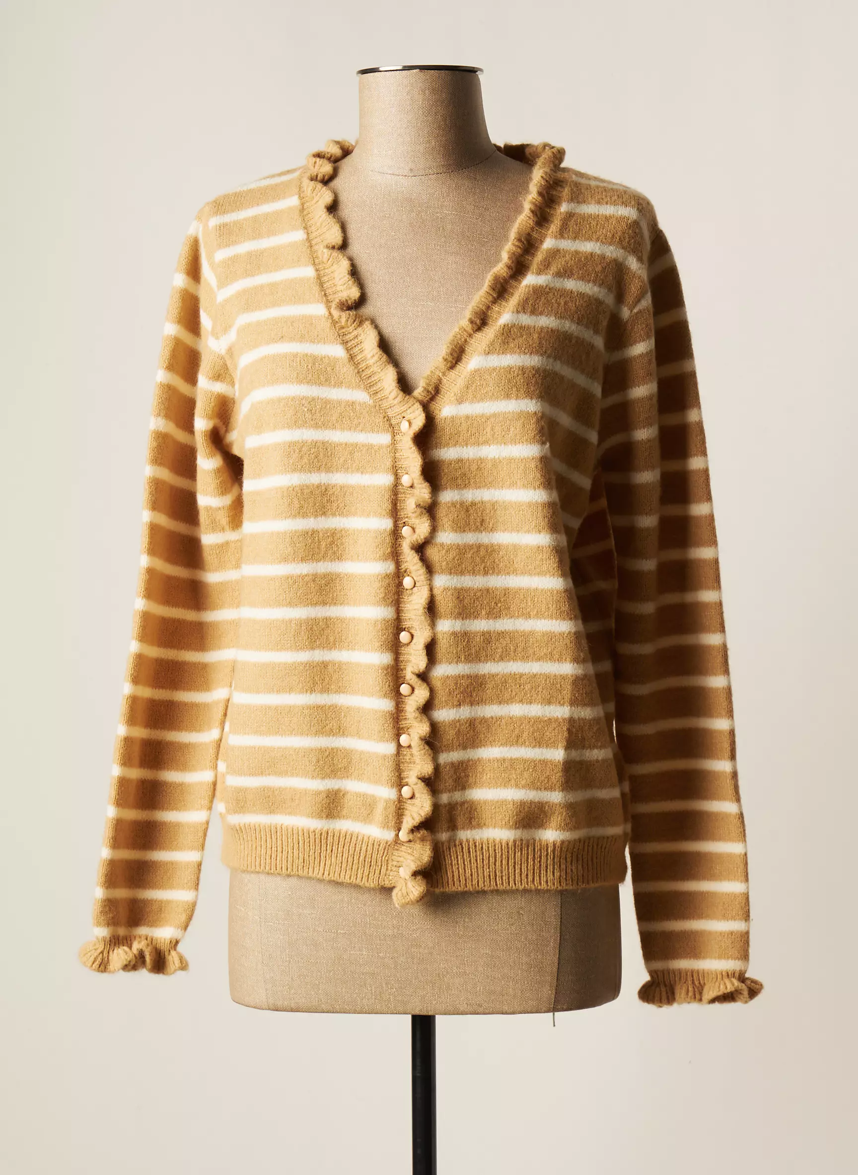 Ikoone Bianka Gilet Femme couleur beige