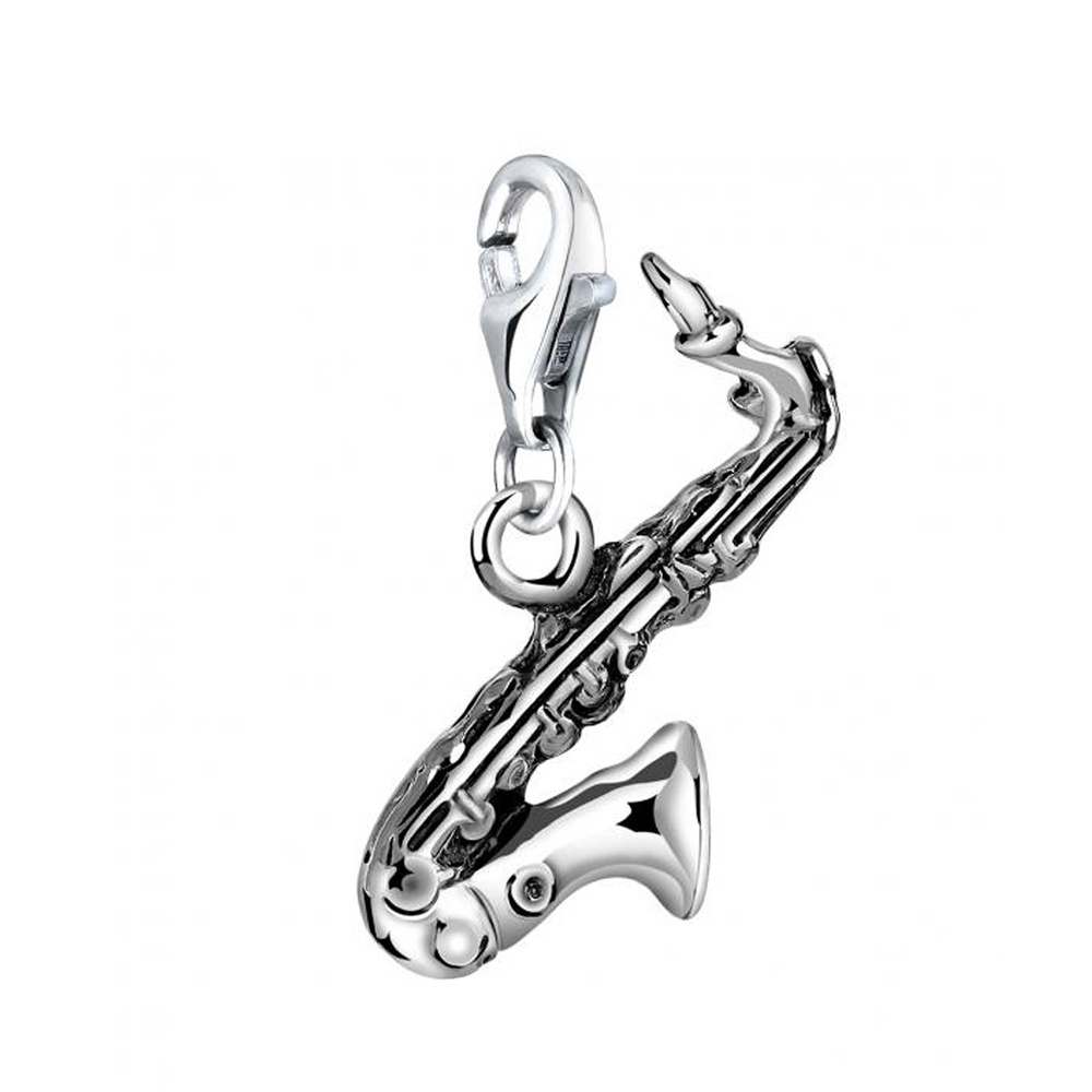 Nenalina Nenalina Amulette Femmes pendentif saxophone en argent sterling 925 Pendentif