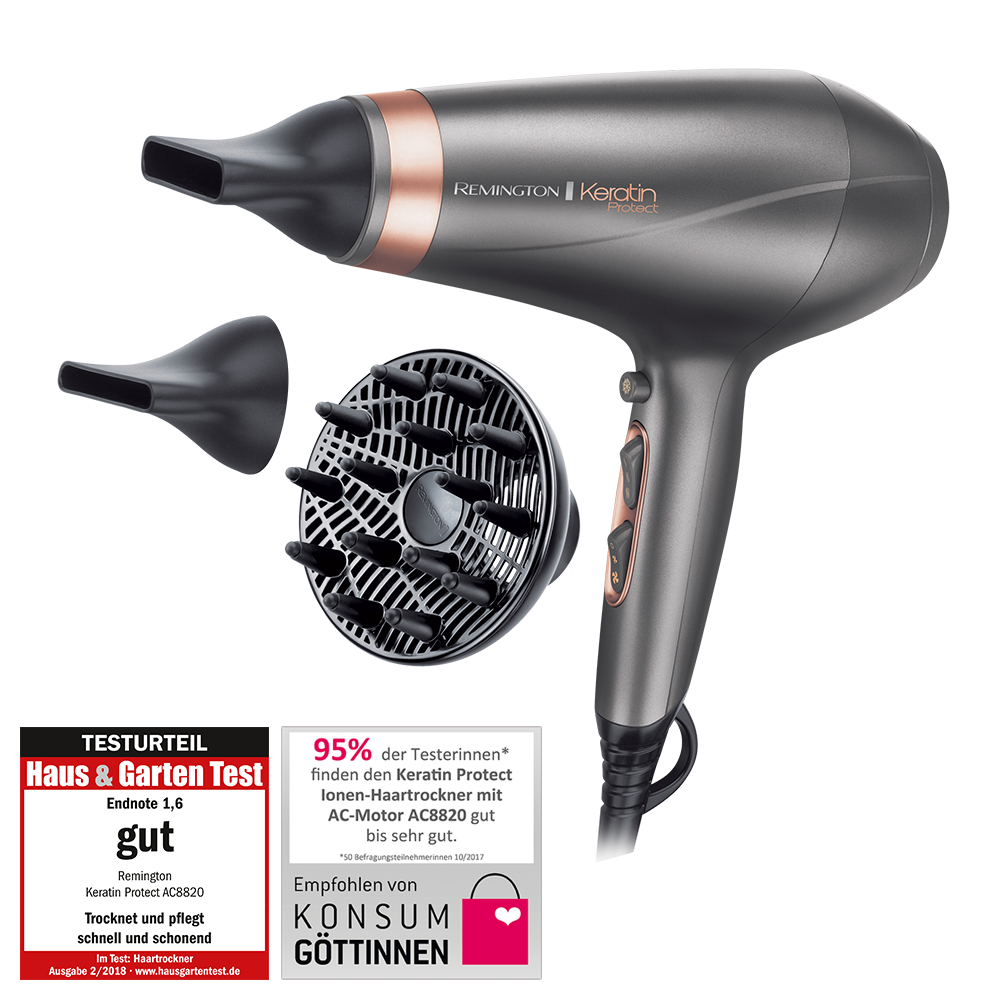 Keratin Protect Ionen-Haartrockner mit AC-Motor
