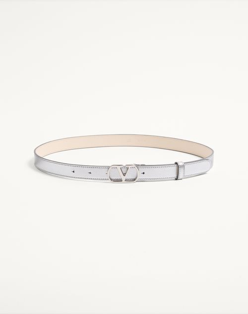 VLogo Signature bælte i lamineret kalveskind 20 mm