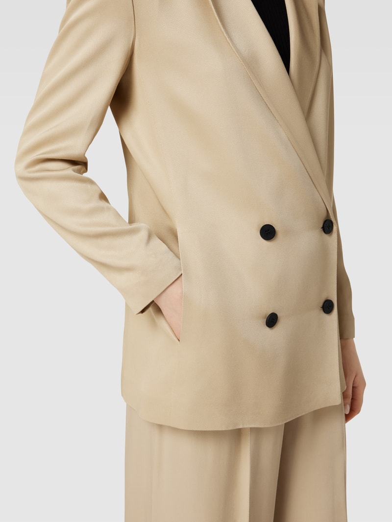 Blazer mit Reverskragen Modell 'Aboma' in beige