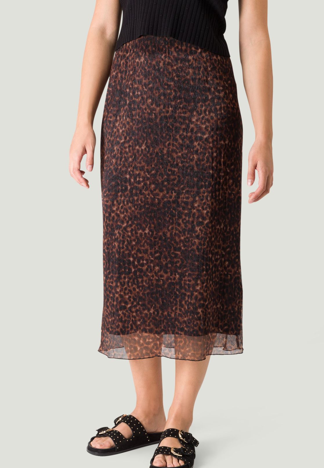 Midirock mit Animalprint
