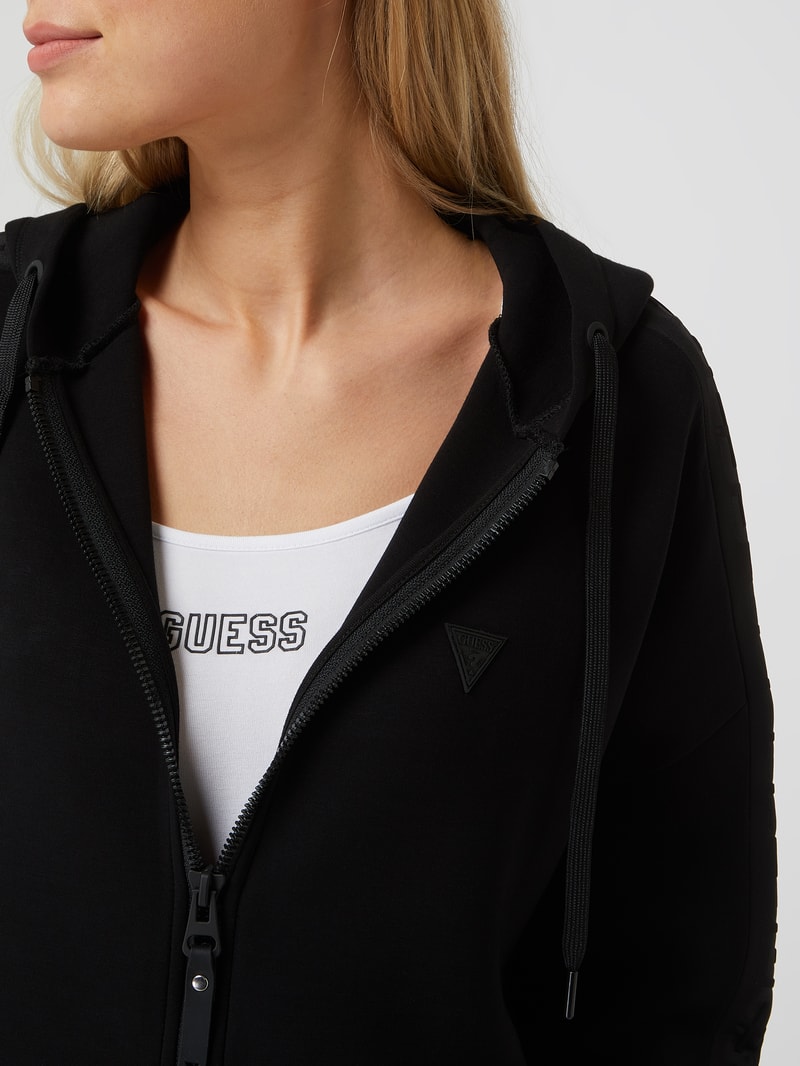 Oversized Sweatjacke aus Scuba Modell 'Allie'  in schwarz
