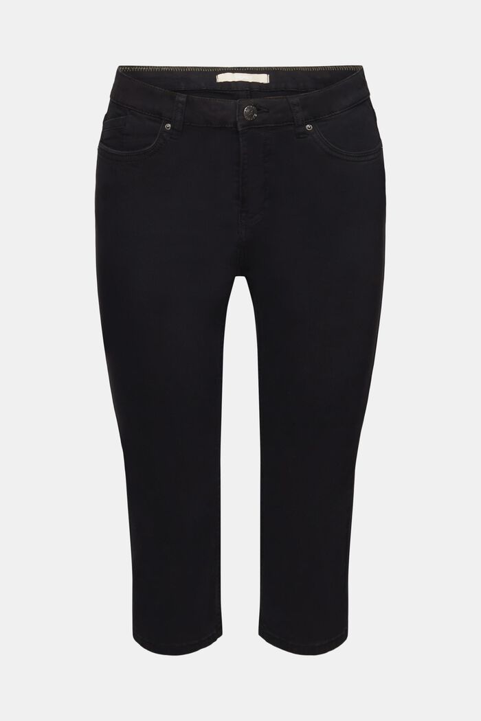 Capri-Jeans mit mittelhohem Bund