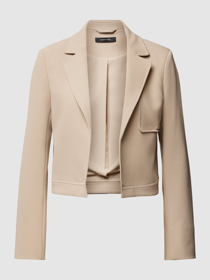 Blazer mit Ziernähten in sand