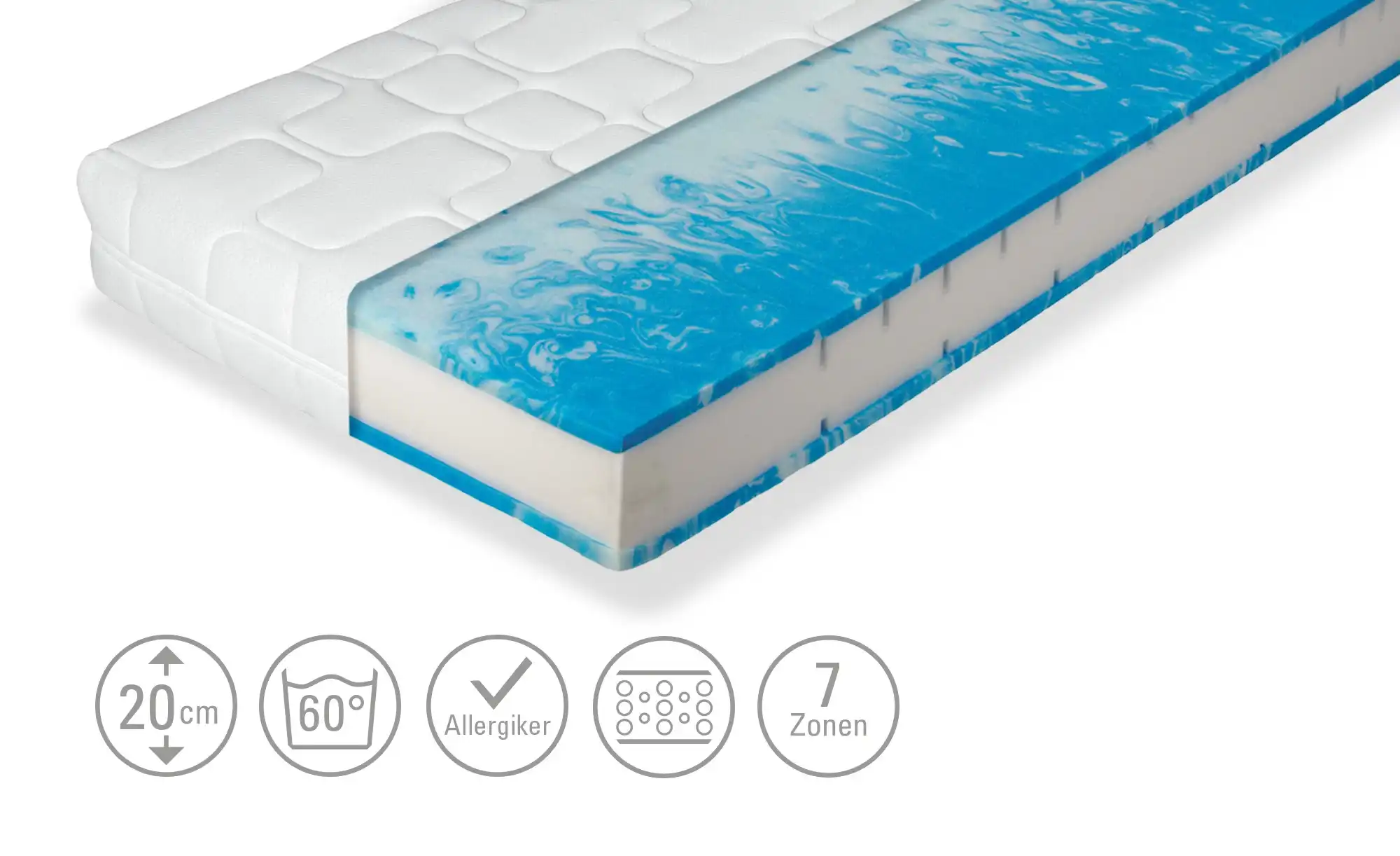 Gel-/Komfortschaum-Matratze Duo Gel Comfort