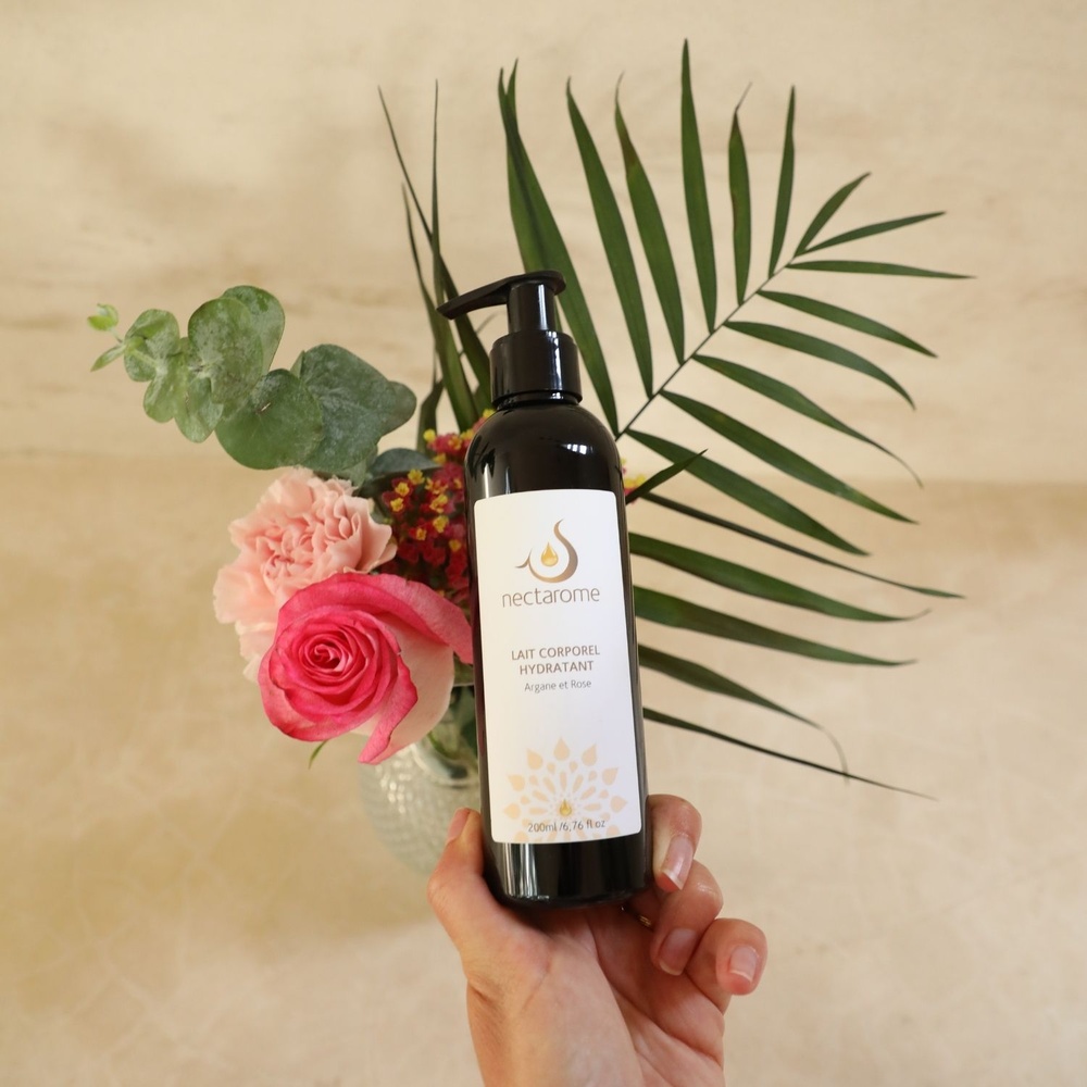 nectarome Lait corporel argane et rose Lait corporel