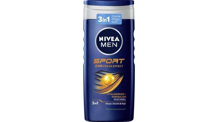 NIVEA MEN Duschgel Sport 24H fresh effect 3 in 1 250 ml