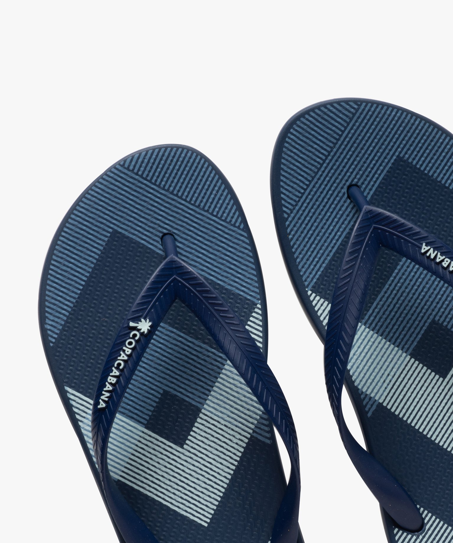 Tongs homme décor graphique - Copacabana bleu | GEMO