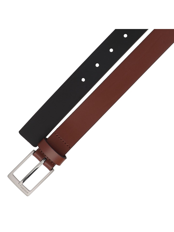 Strellson Gürtel Leder in cognac günstig kaufen 110 cm