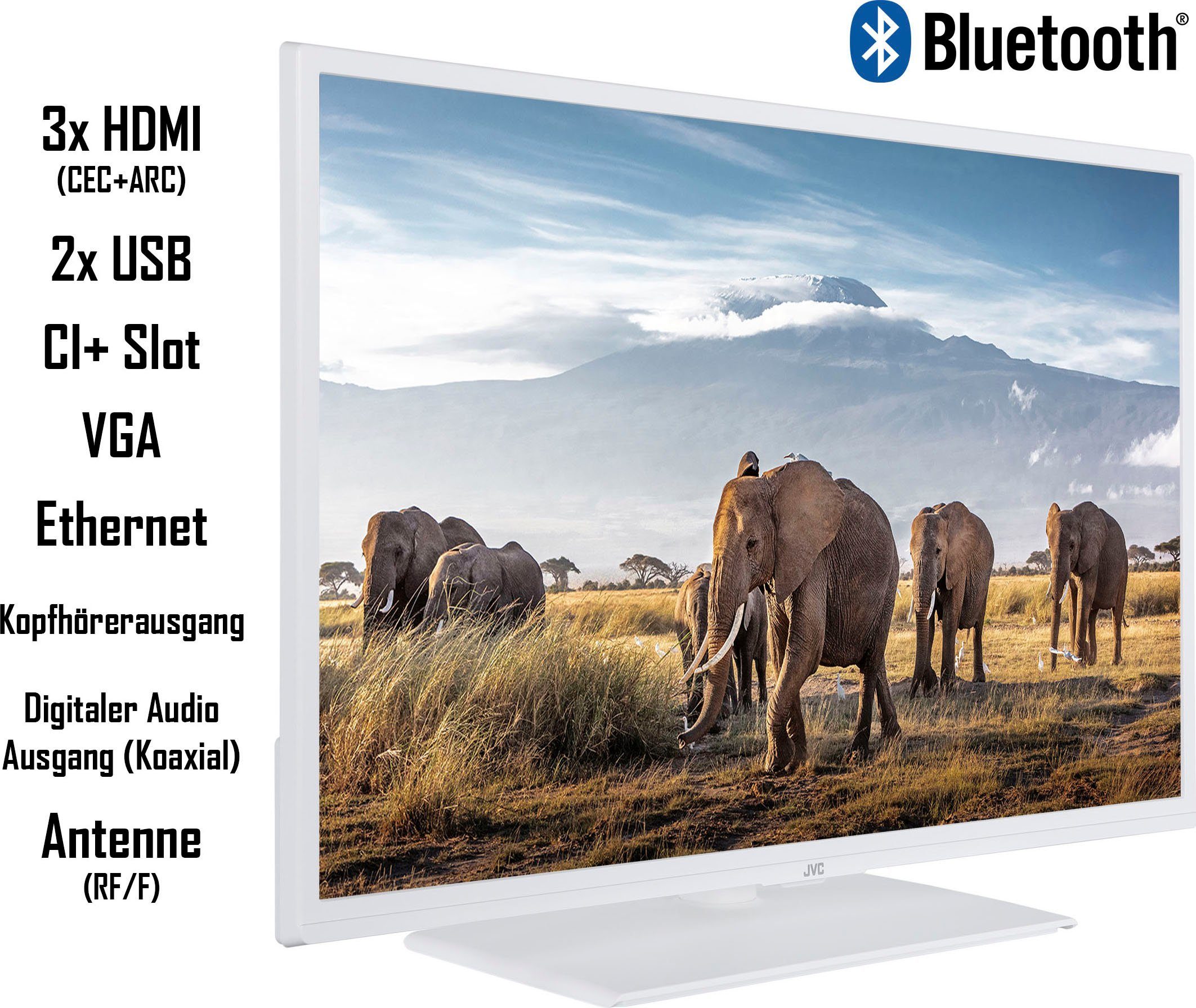 JVC LT-32VH5156W LCD-LED Fernseher (80 cm/32 Zoll, HD ready, Smart-TV)