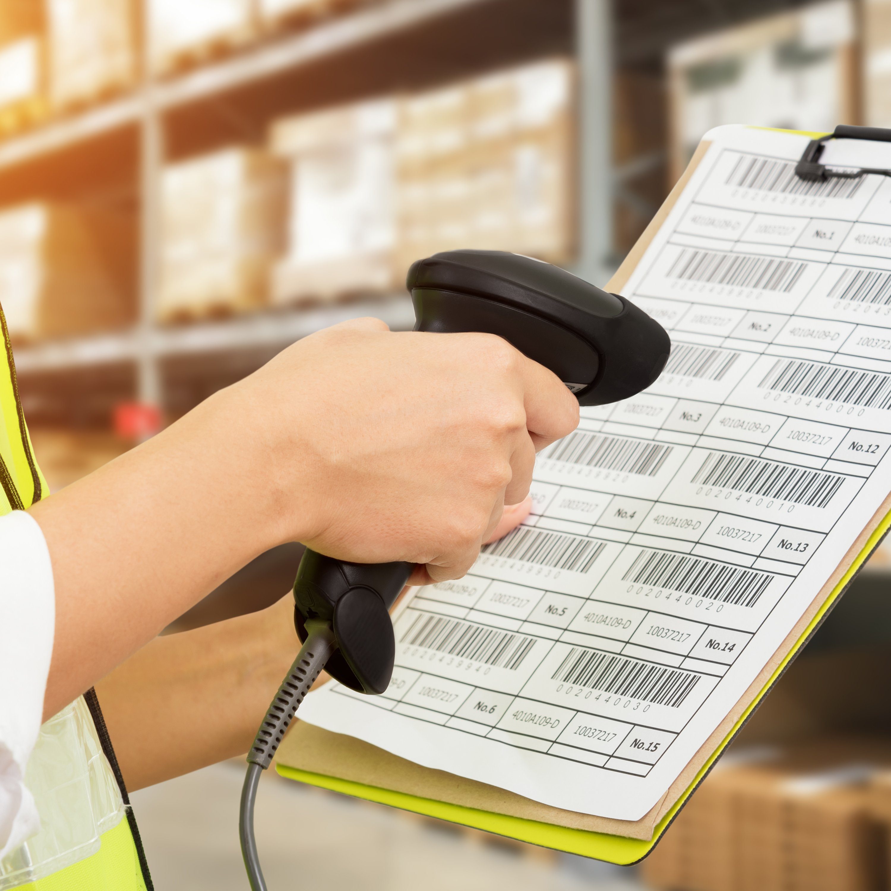 Aplic Handscanner, (Wireless Barcode Scanner 2.4 GHz 1D 2D, 2000 mAh, inkl. Standfuß)