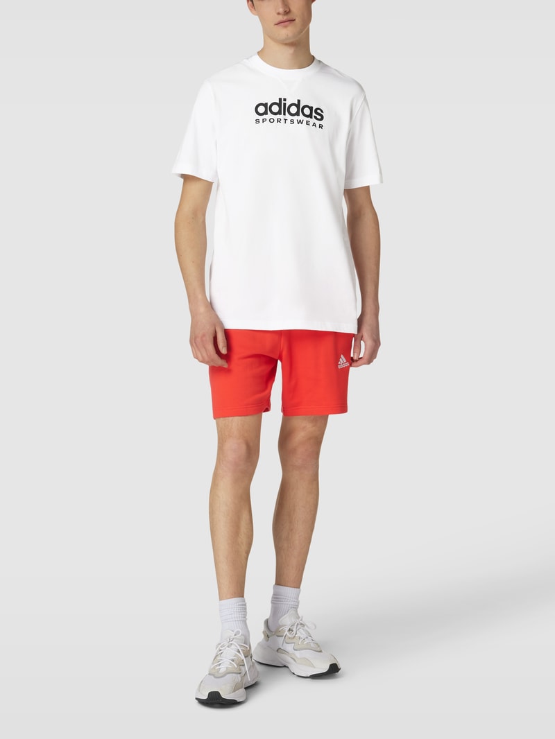 T-Shirt mit Logo-Print in weiß