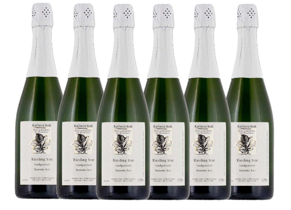 Wein- & Sektgut Karlheinz Roth Weingut Karlheinz Roth Riesling Sekt brut - 6er Karton