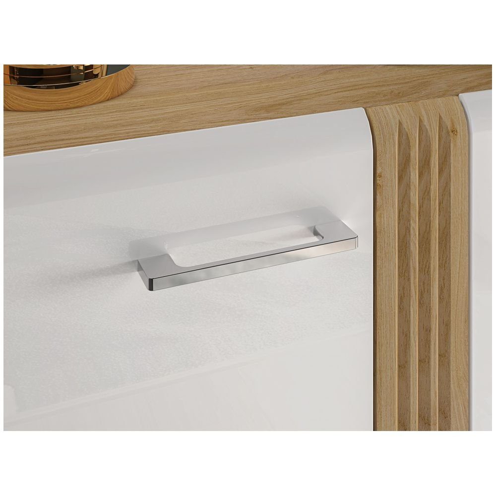 Lomadox Wohnwand AKRON-131, (5-St., 5-tlg), Wohnzimmermöbel Vitrine, Highboard, Lowboard, Sideboard, Wandboard