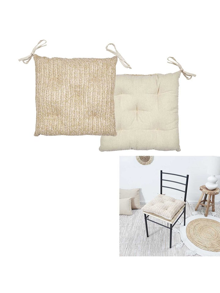 Garden Spirit Stuhlkissen in Beige - (L)40 x (B)40 cm günstig kaufen onesize