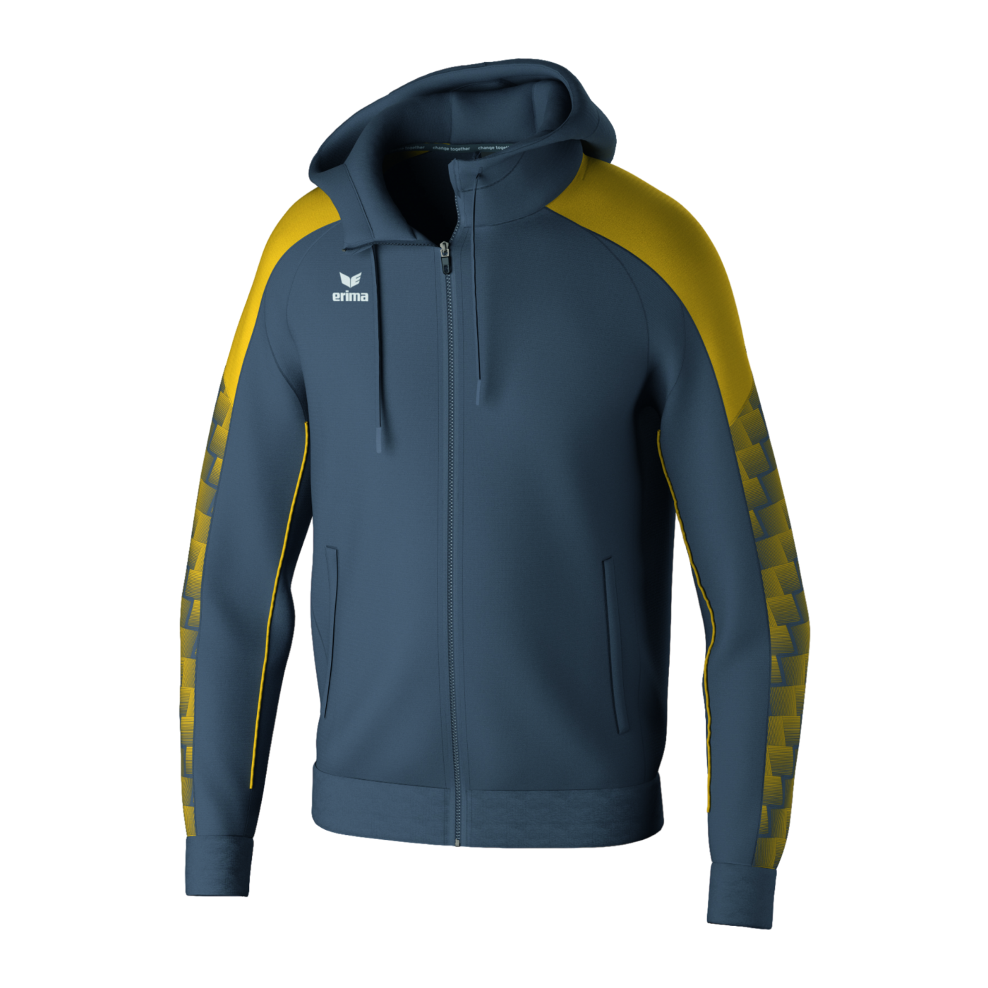 Erima Evo Star Trainingsjacke Grau Gelb
