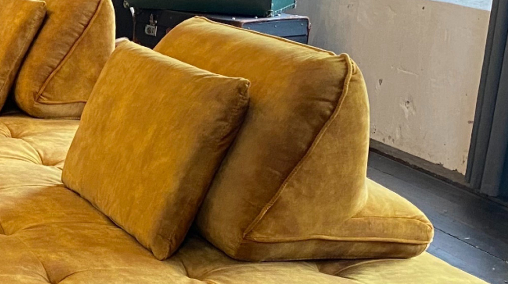 KAWOLA Dekokissen WIOLO, Rückenkissen Velvet verschiedene Farben